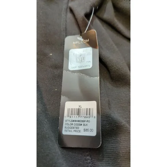 NFL Shield Logo Hoodie Black Men’s XL NWT Official Pullover Sweatshirt - Picture 3 of 6